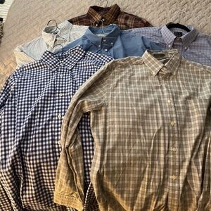 Men’s Button Down Shirt Lot XL – Lyle & Scott, Jos A Bank, Lands End 6 shirts